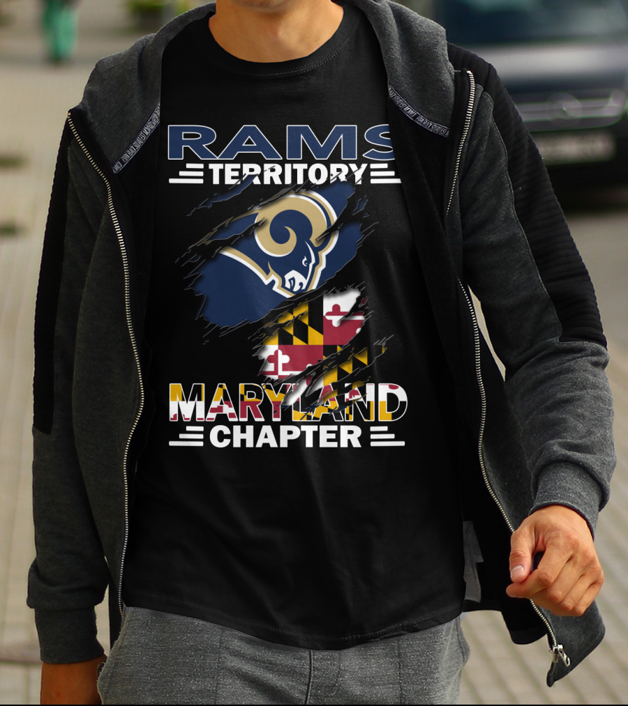 Rams Territory Maryland Chapter NFL Team Fan Club T-Shirt