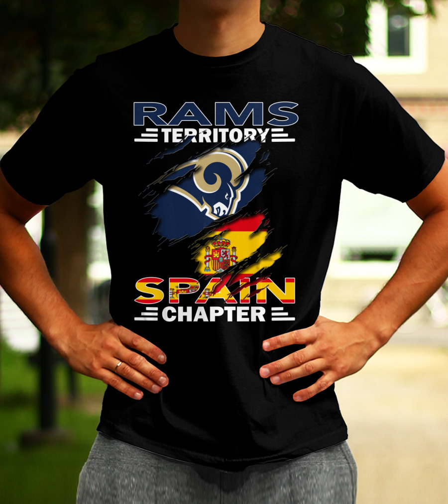 Rams Territory Spain Chapter Flag Crest T-Shirt