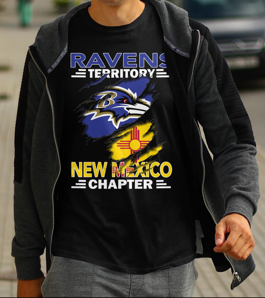 Ravens Territory New Mexico Chapter Baltimore Ravens Fan Club T-Shirt