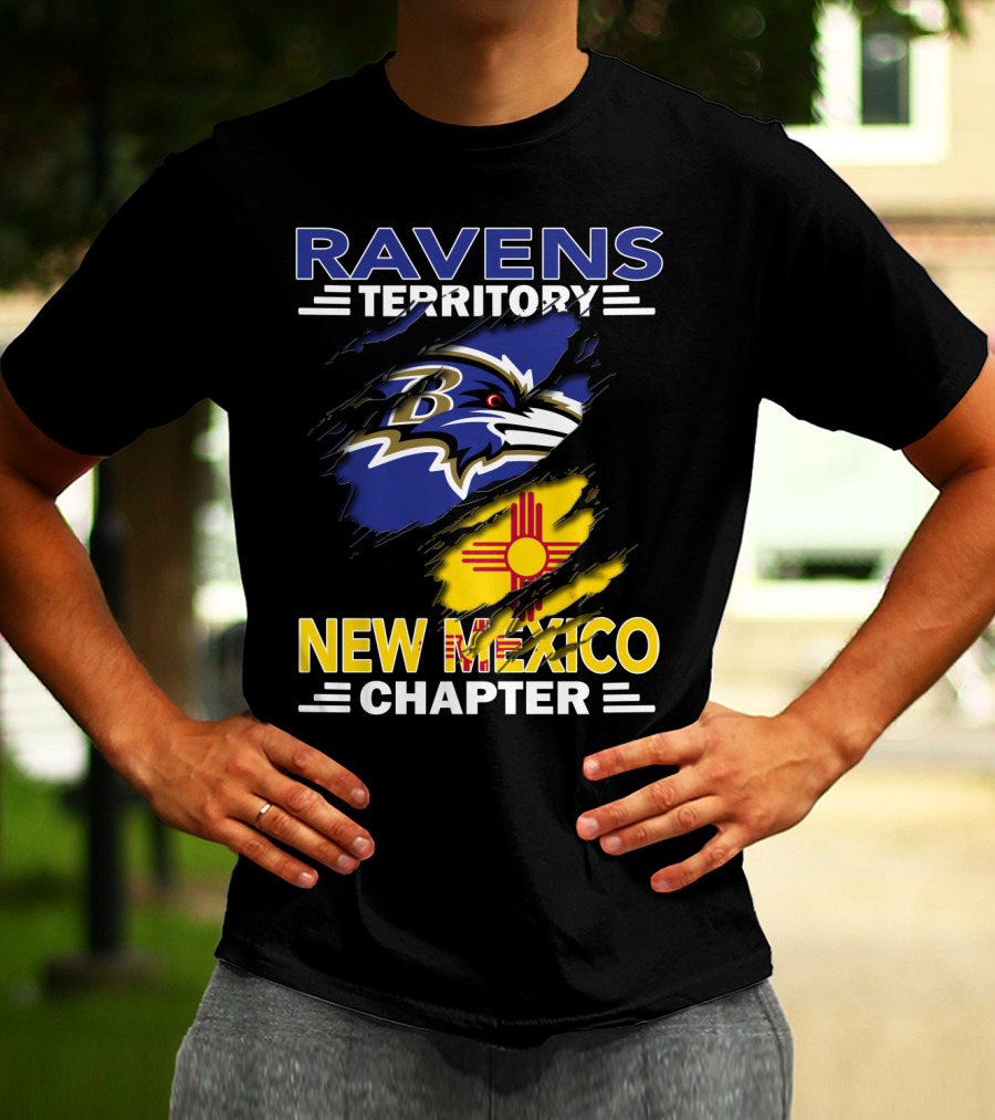 Ravens Territory New Mexico Chapter Baltimore Ravens Fan Club T-Shirt