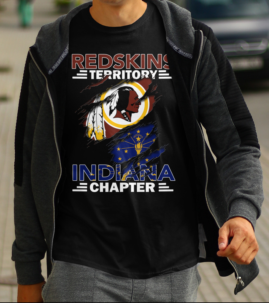 Redskins Territory Indiana Chapter Nfl Fan Community Banner T-Shirt
