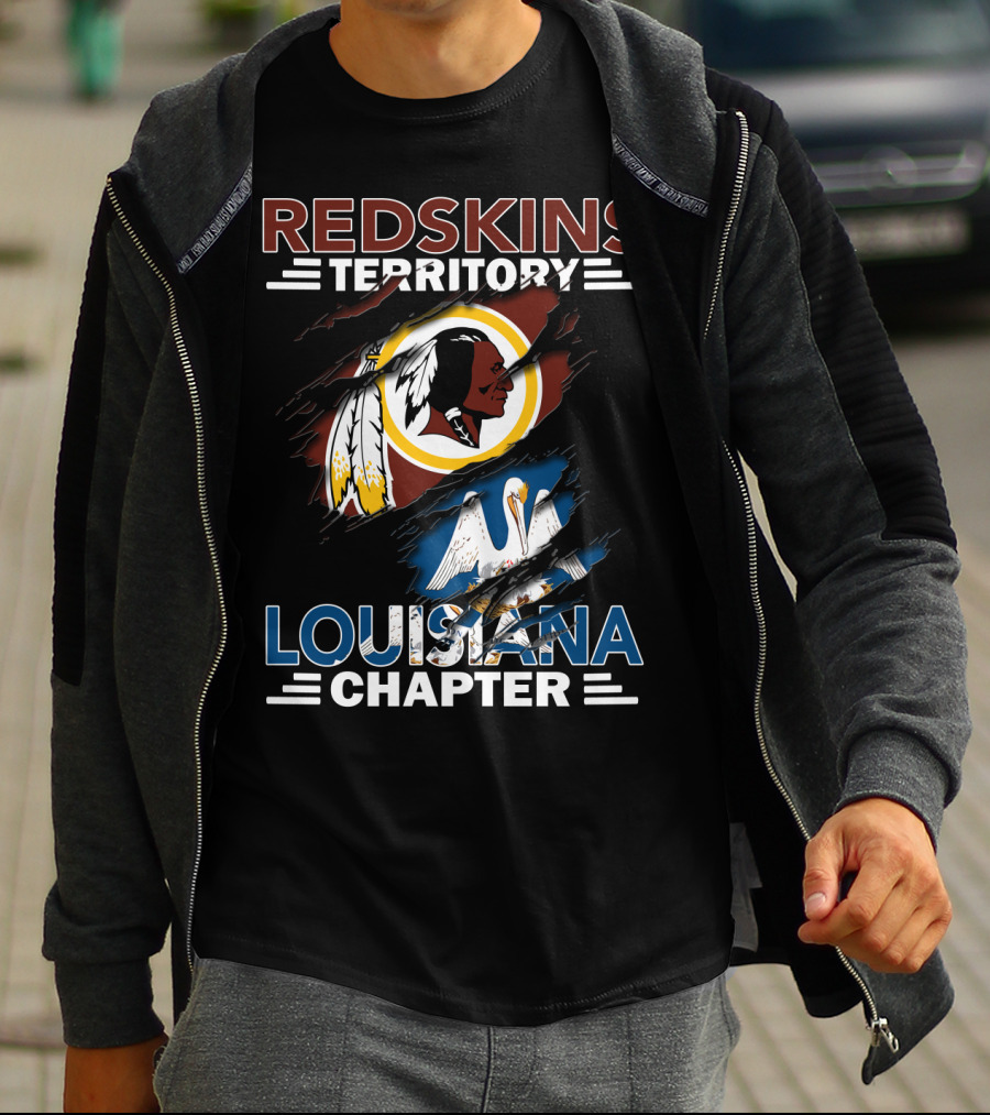 Redskins Territory Louisiana Chapter State Pride T-Shirt