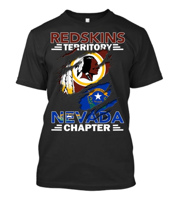 Redskins Territory Nevada Chapter Battle Born Flag T-Shirt