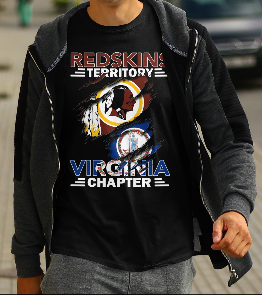 Redskins Territory Virginia Chapter Flag T-Shirt