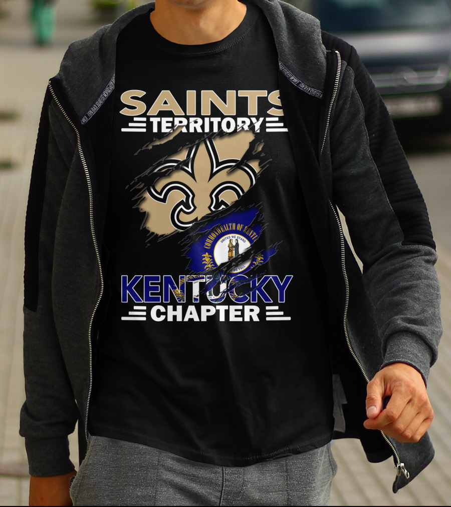 Saints Territory Kentucky Chapter Commonwealth Of Kentucky Fleur-de-Lis T-Shirt