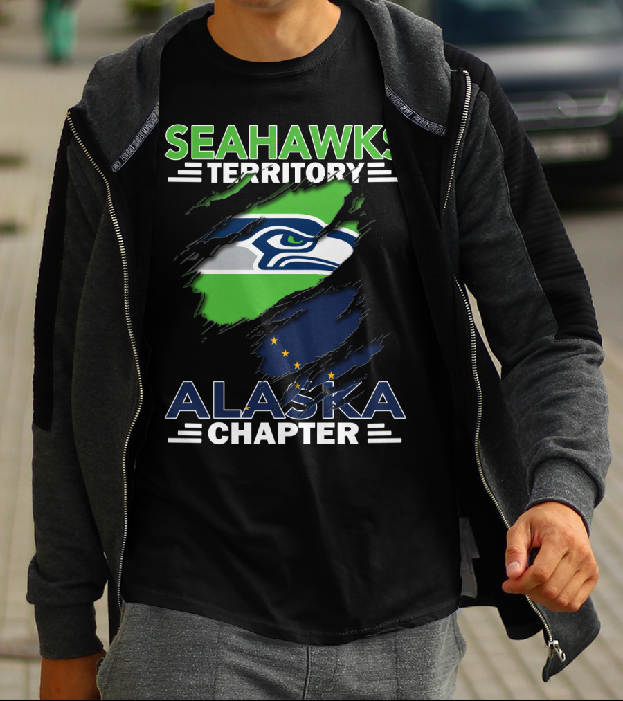Seahawks Territory Alaska Chapter Flag T-Shirt