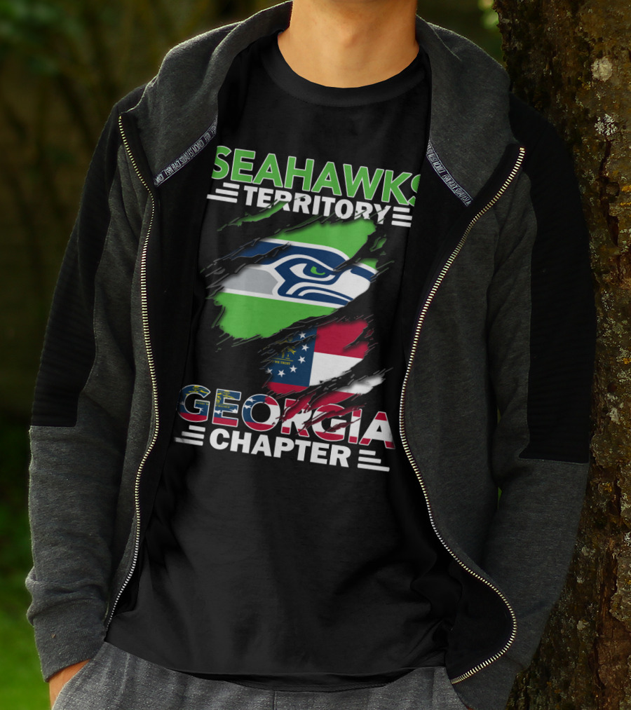 Seahawks Territory Georgia Chapter Flag T-Shirt