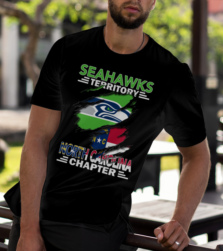 Seahawks Territory North Carolina Chapter Flag T-Shirt