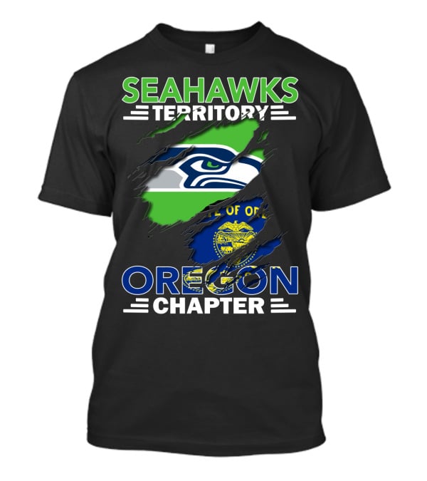 Seahawks Territory Oregon Chapter Rip Through State Pride T-Shirt
