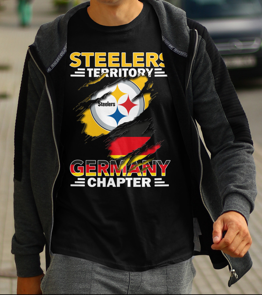 Steelers Territory Germany Chapter Steelers Logo German Flag T-Shirt
