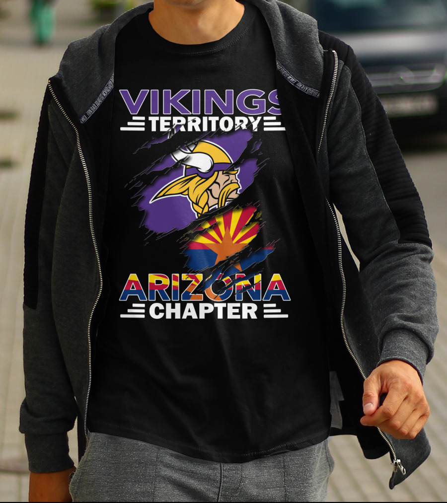 Vikings Territory Arizona Chapter Minnesota Football Fan Club Representation T-Shirt