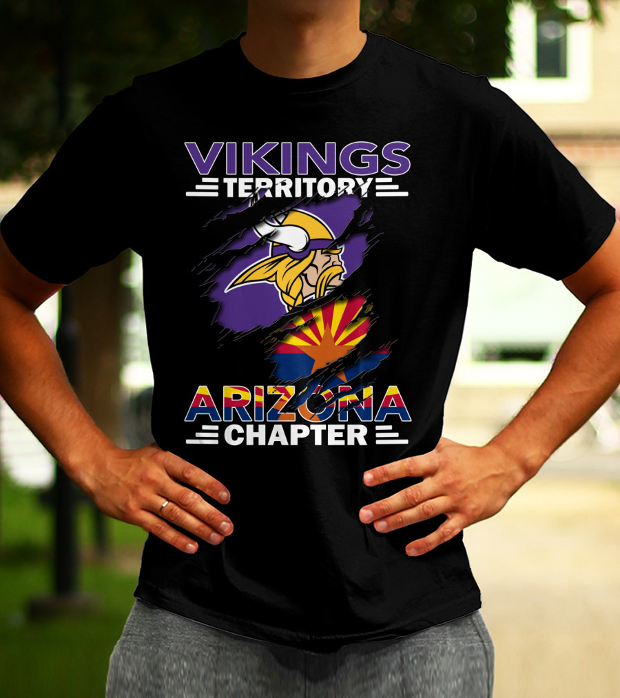 Vikings Territory Arizona Chapter Minnesota Football Fan Club Representation T-Shirt