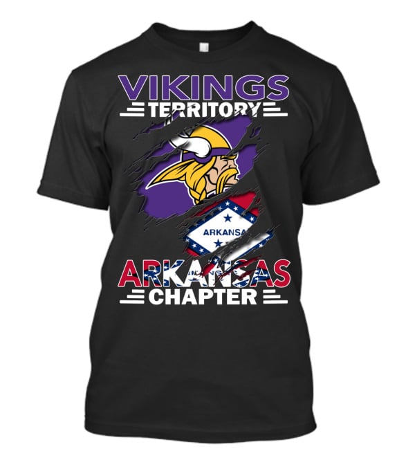 Vikings Territory Arkansas Chapter NFL Fan Group Minnesota T-Shirt