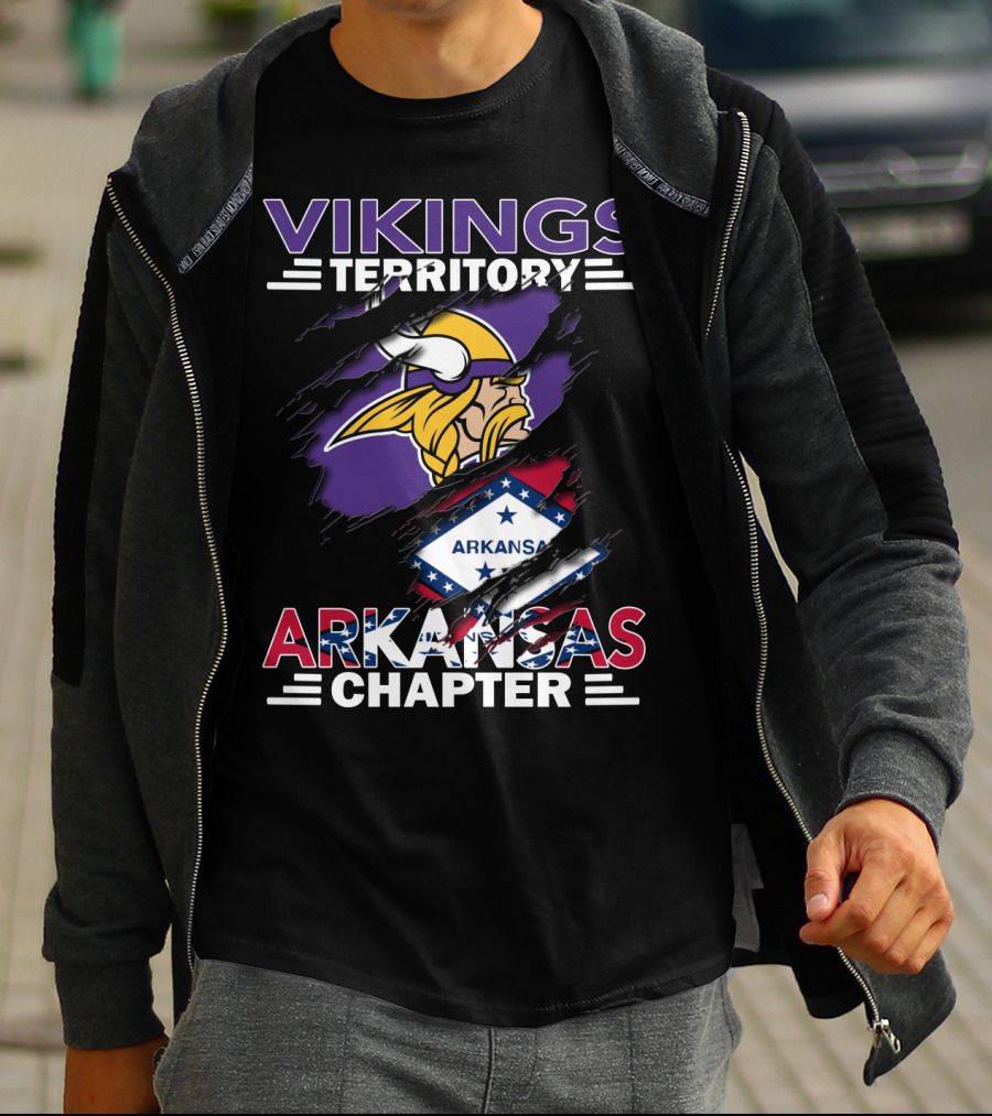 Vikings Territory Arkansas Chapter NFL Fan Group Minnesota T-Shirt