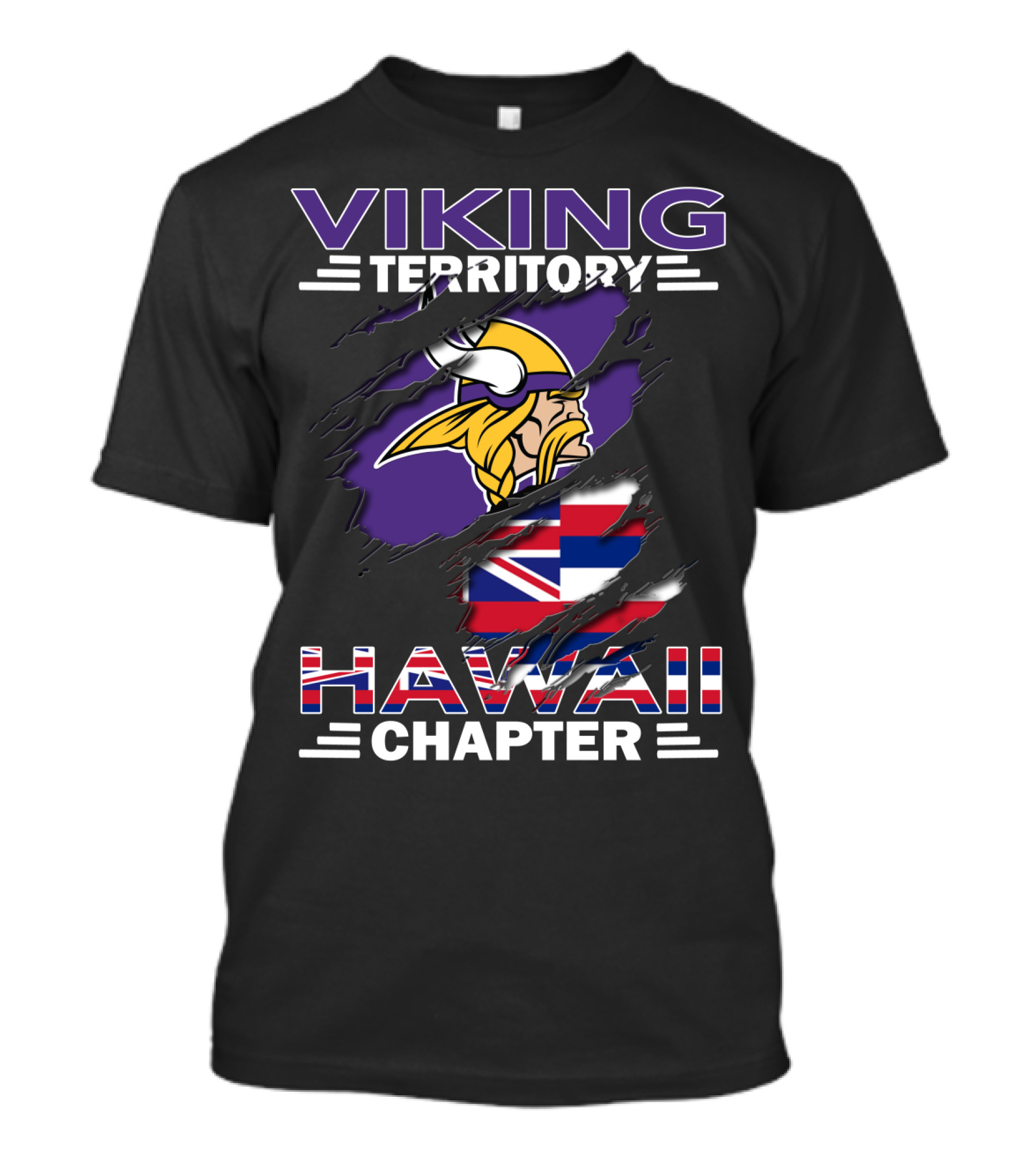 Viking Territory Hawaii Chapter Minnesota Football Fan Group T-Shirt