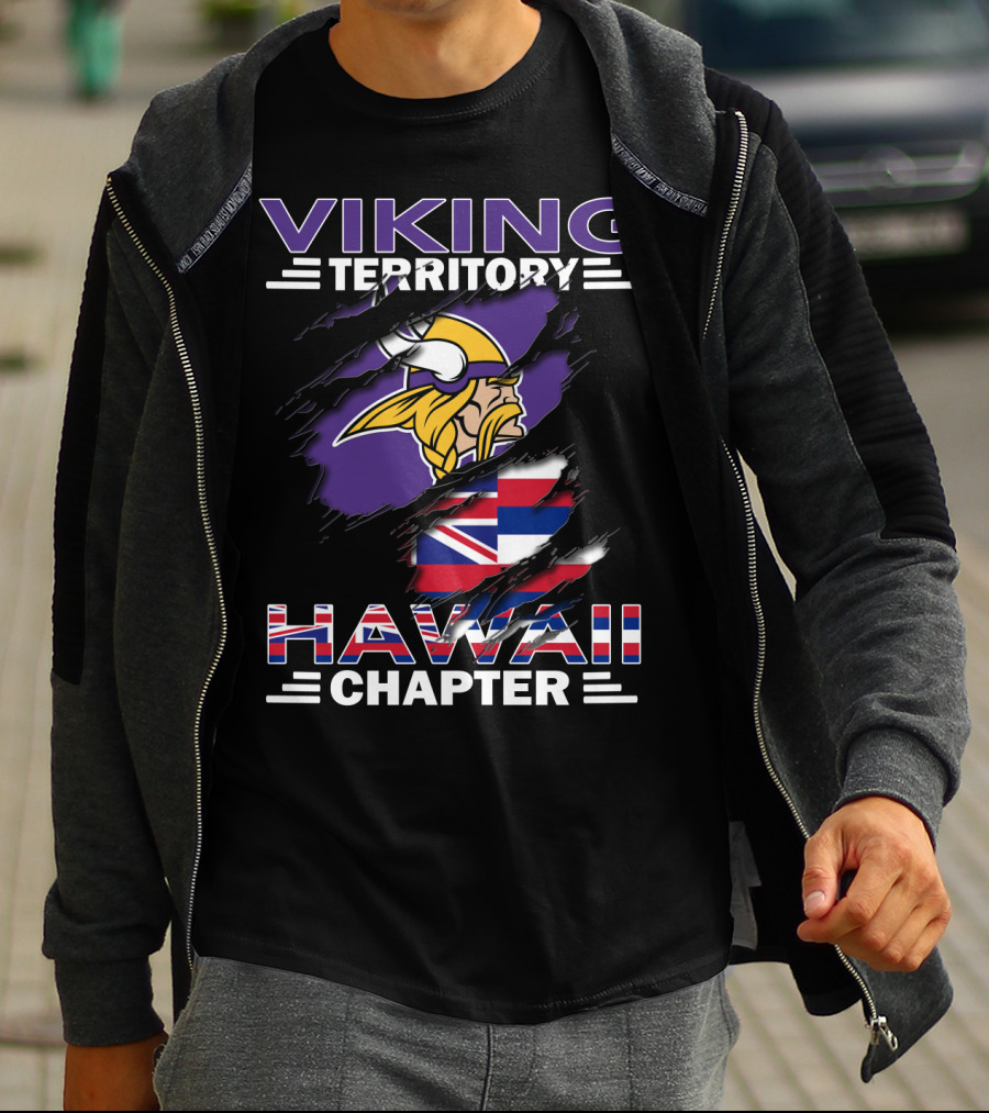 Viking Territory Hawaii Chapter Minnesota Football Fan Group T-Shirt
