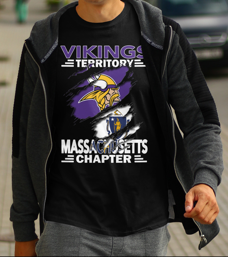 Vikings Territory Massachusetts Chapter NFL Fan Community T-Shirt