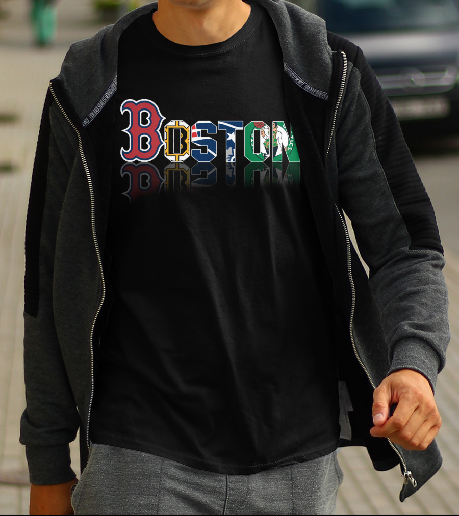 Boston Red Sox Bruins Patriots Celtics City T-Shirt