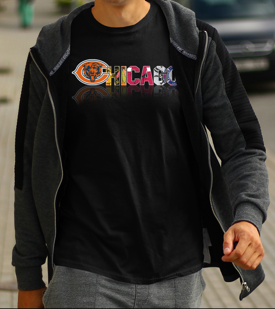 Chicago Bears Blackhawks Bulls Cubs Fire Sports T-Shirt