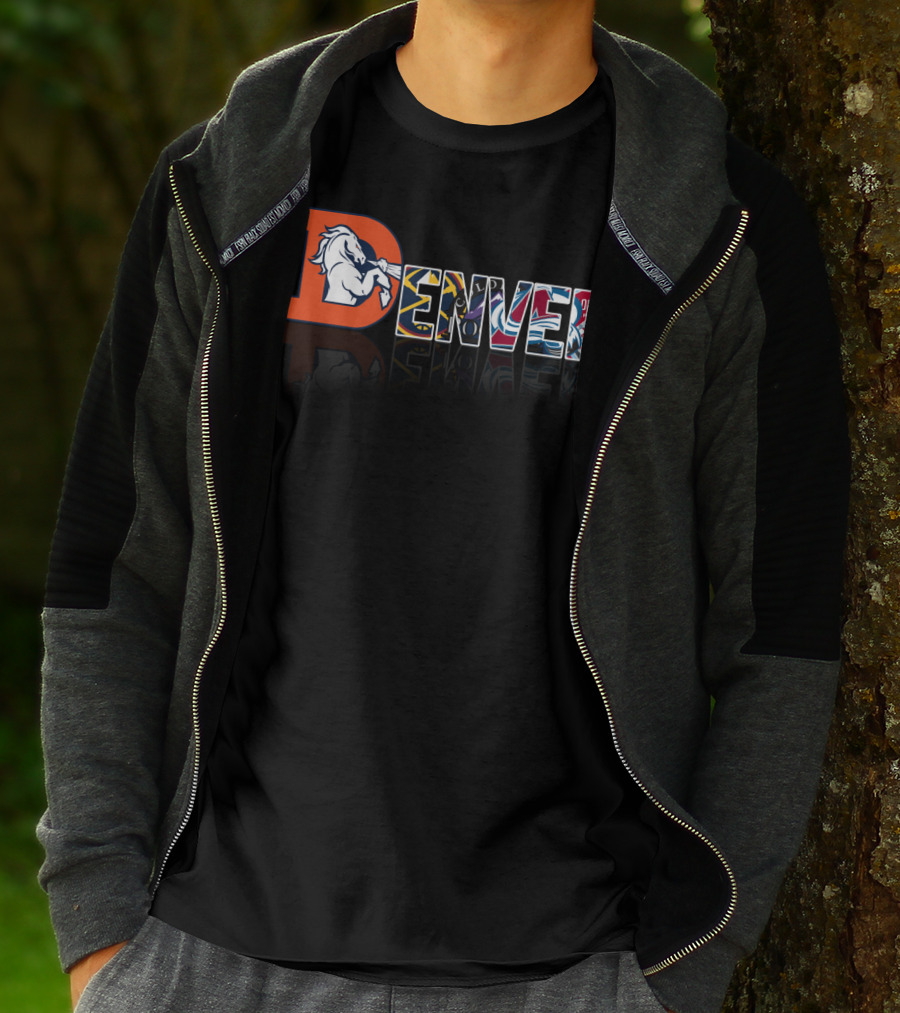 Denver Broncos Nuggets Avalanche Rapids City T-Shirt