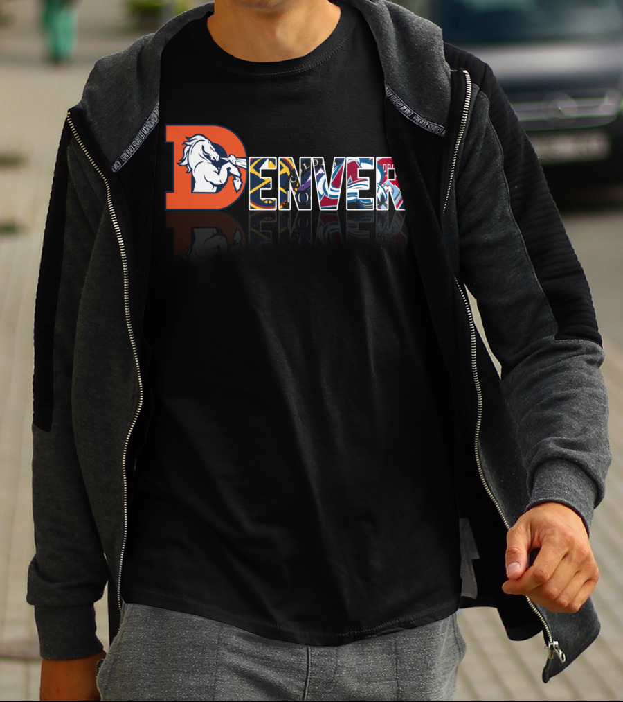 Denver Broncos Nuggets Avalanche Rapids City T-Shirt