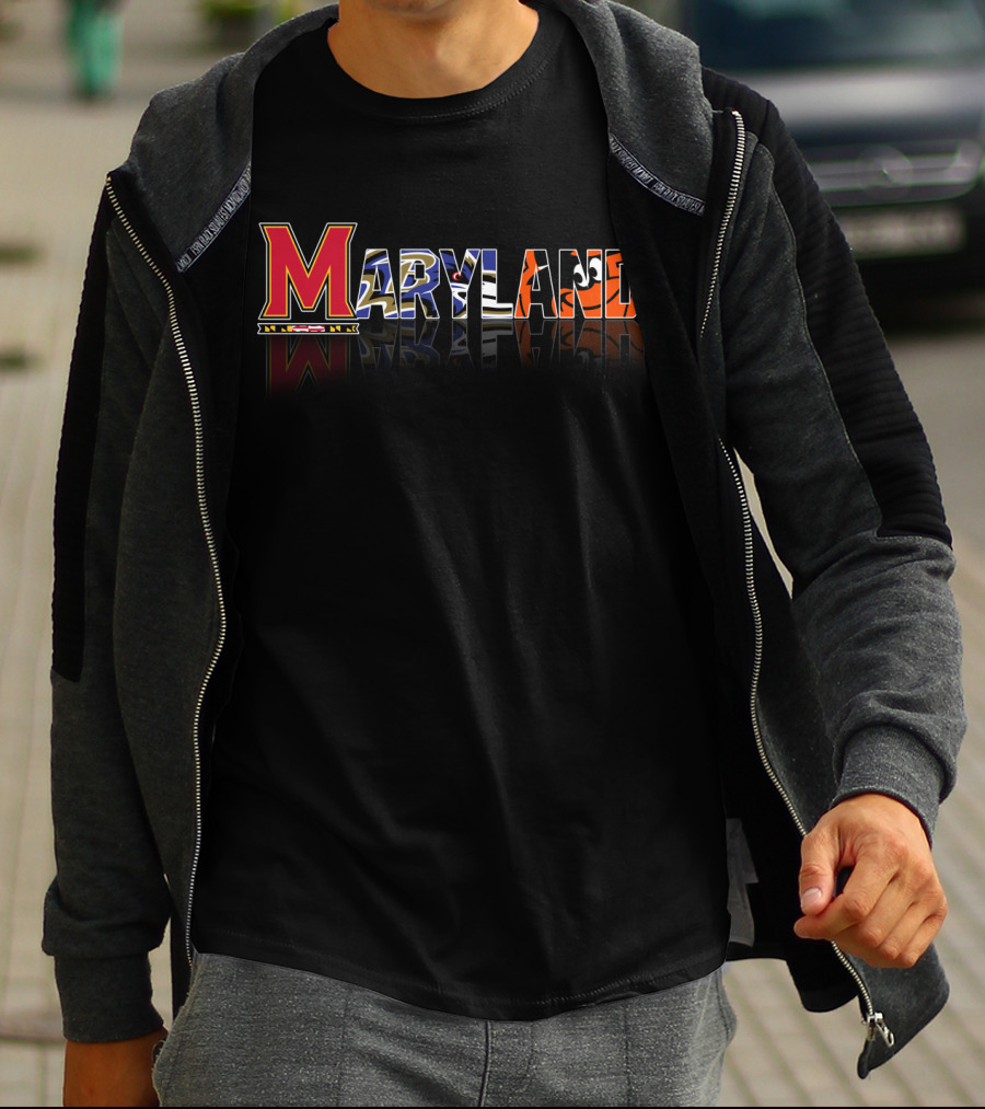 Maryland Terps Ravens Orioles Sports Teams T-Shirt
