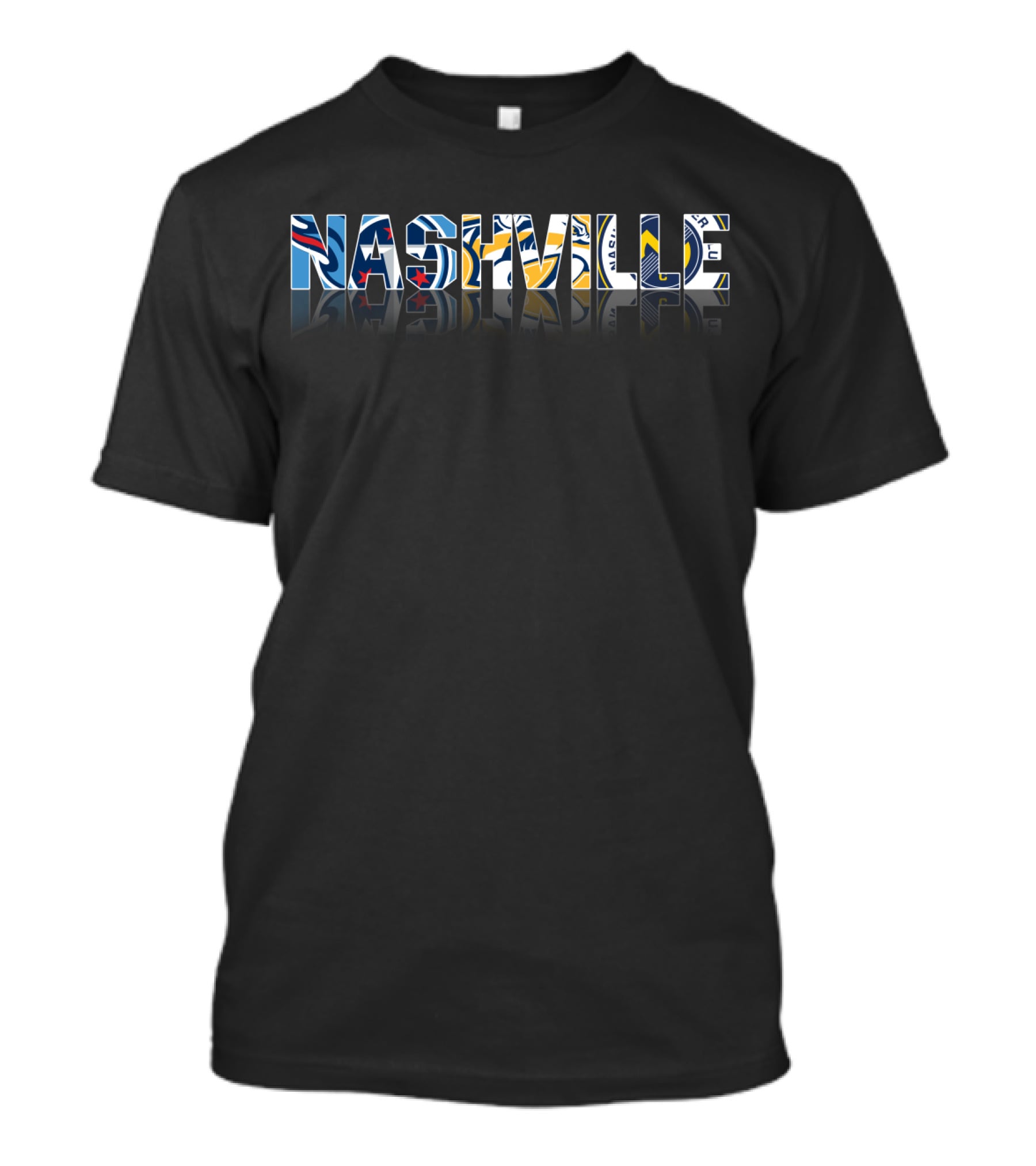 Nashville City Titans Predators Soccer Sports Icons T-Shirt