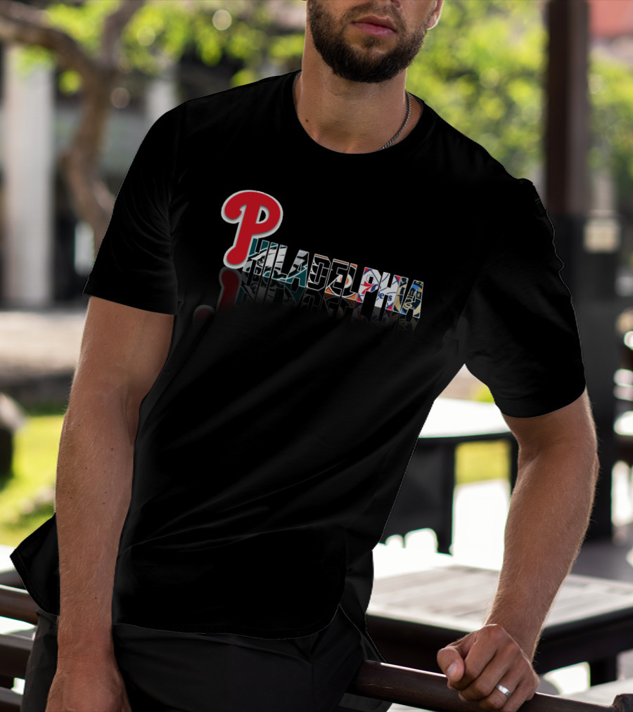 Philadelphia Phillies Eagles Flyers Sixers City Icons T-Shirt