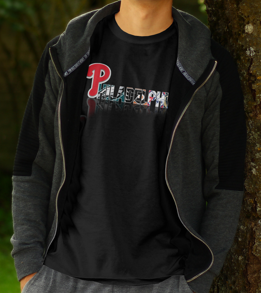 Philadelphia Phillies Eagles Flyers Sixers City Icons T-Shirt