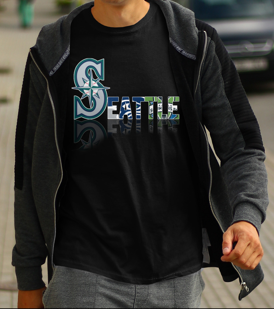 Seattle Mariners Seahawks Sounders City T-Shirt
