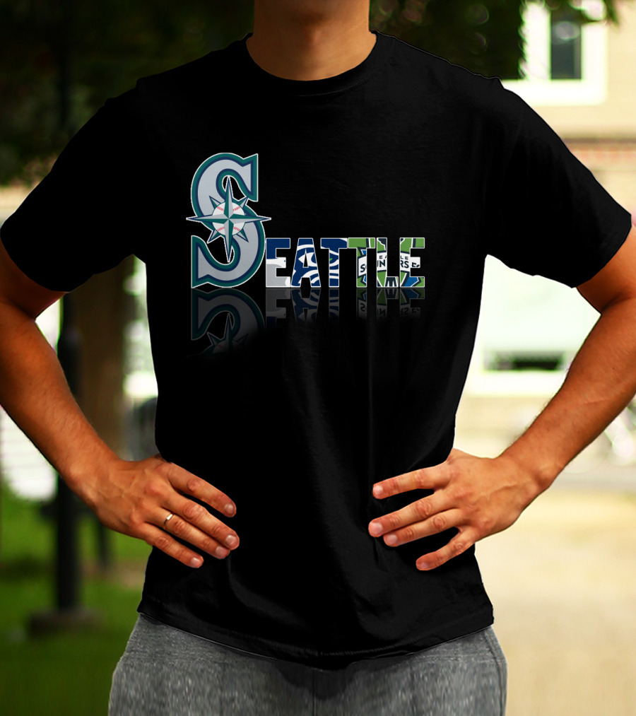 Seattle Mariners Seahawks Sounders City T-Shirt