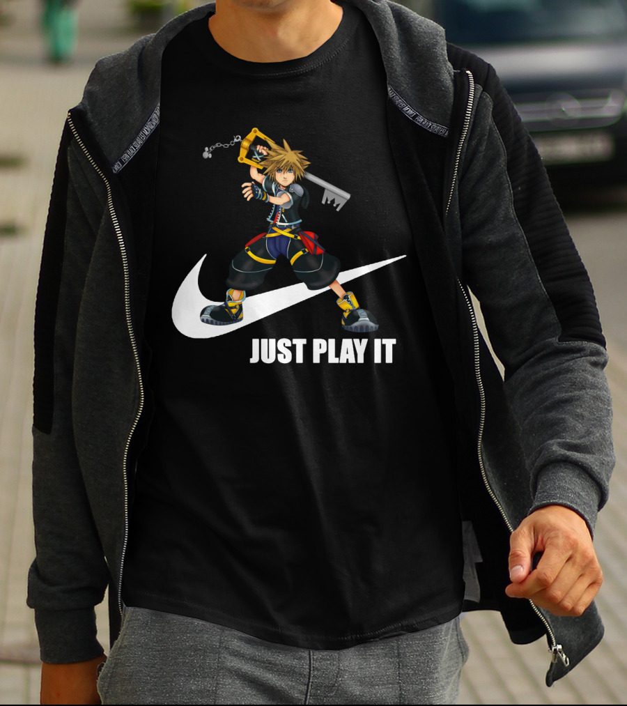 Just Play It Kingdom Hearts Sora Keyblade T-Shirt