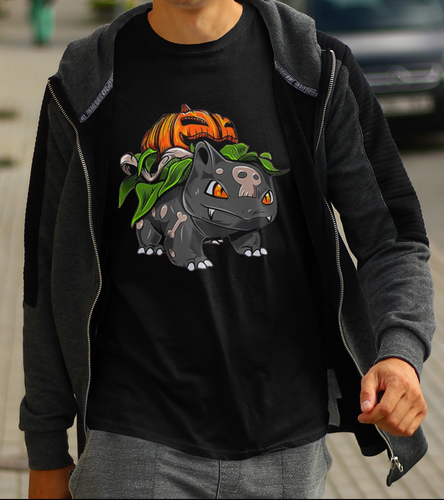 Pokemon Bulbasaur Halloween Pumpkin Fushigidane T-Shirt