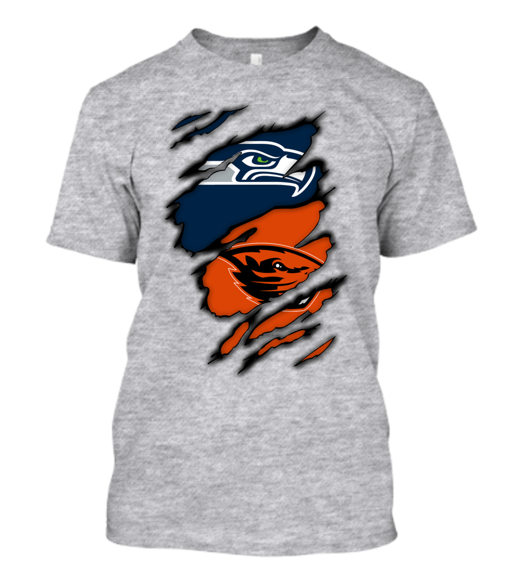 Seattle Seahawks Oregon State Beavers Claw T-Shirt