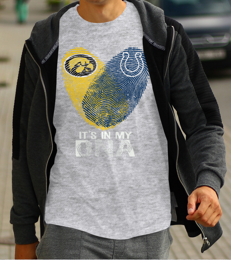 Indianapolis Colts Iowa Hawkeyes It's In My Dna T-Shirt