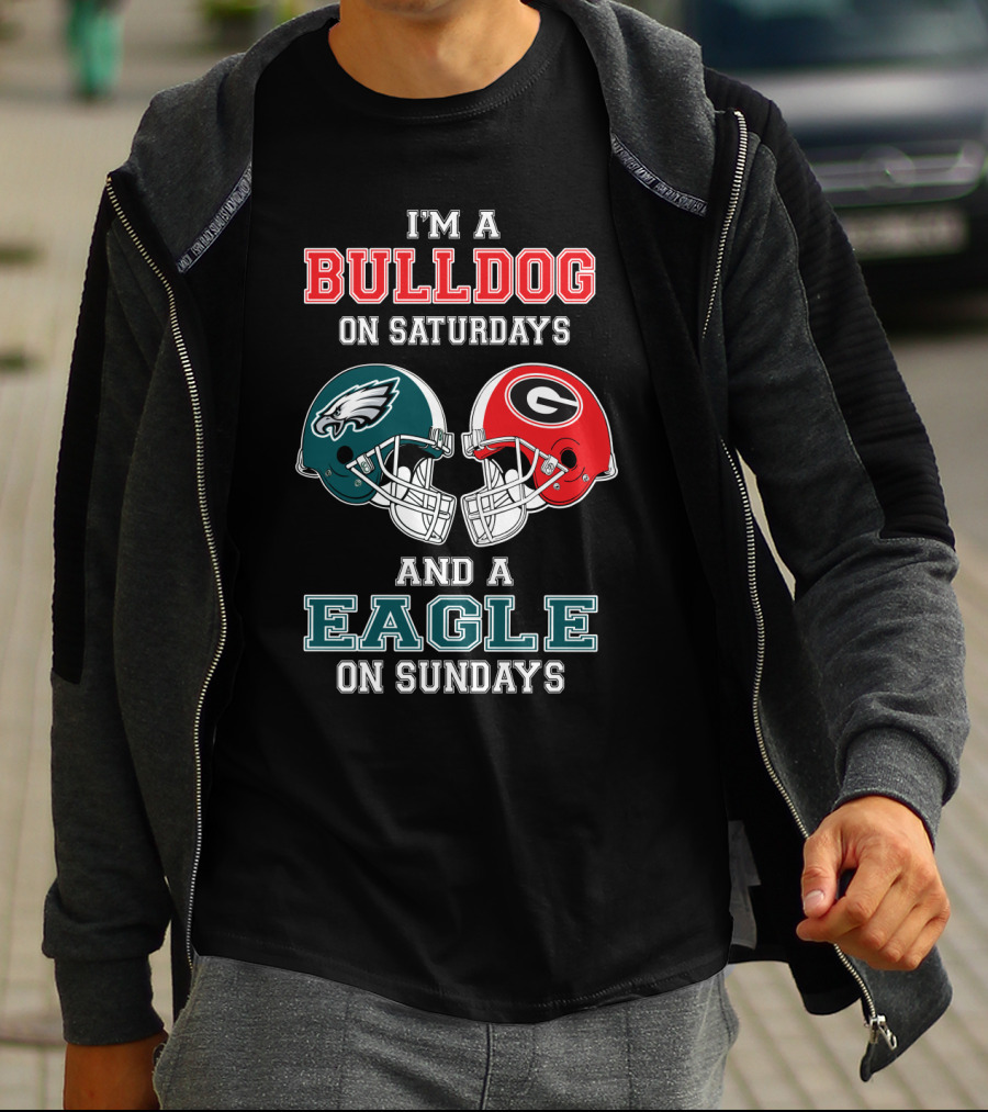 I'm A Bulldog On Saturdays And A Eagle On Sundays T-Shirt