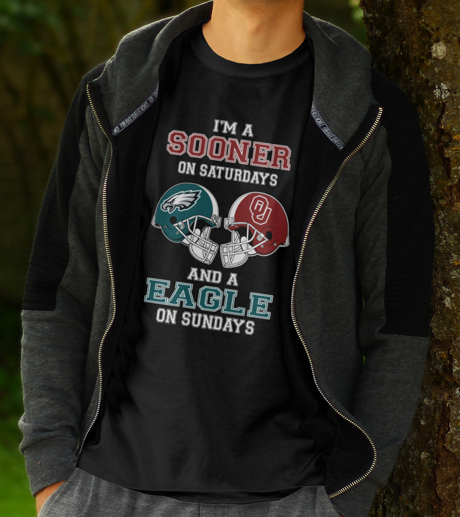 I'm A Sooner On Saturdays And A Eagle On Sundays T-Shirt