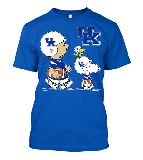 Kentucky Wildcats Peanuts Football Characters UK T-Shirt