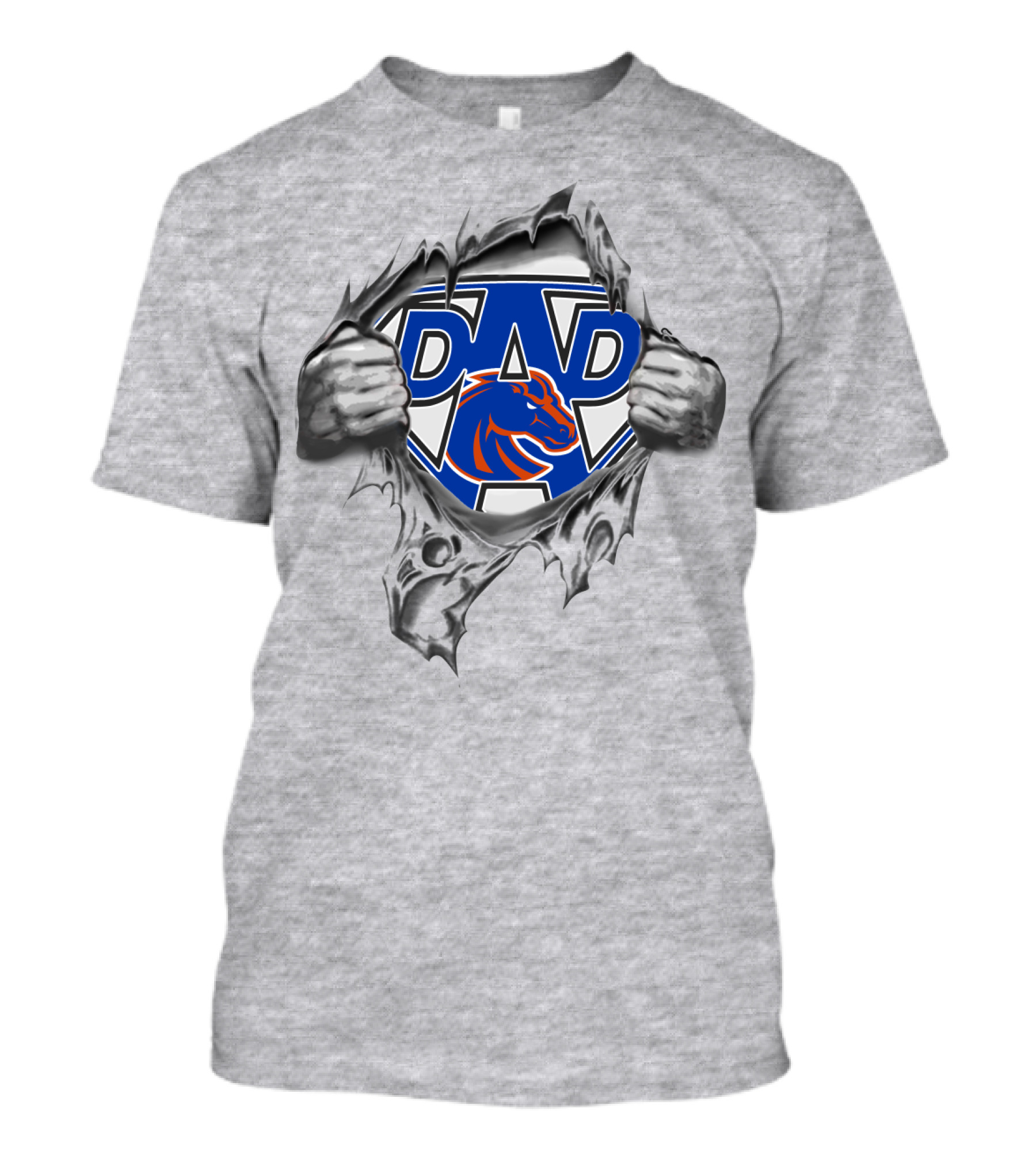StateSuper Dad Boise Broncos Dad T-Shirt