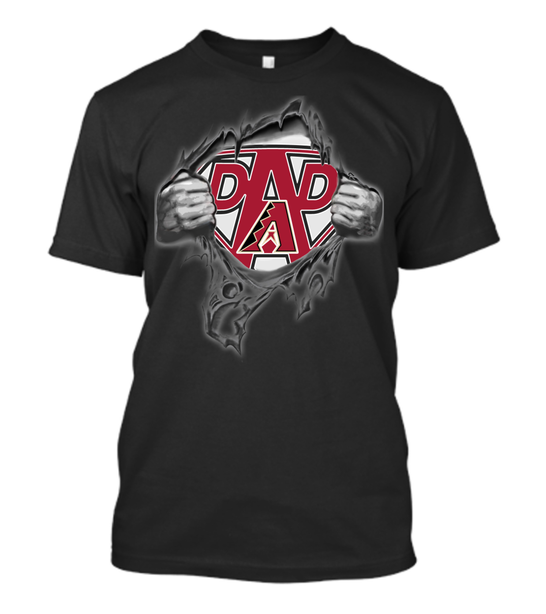 Arizona Diamondbacks Super Dad Hero Burst T-Shirt