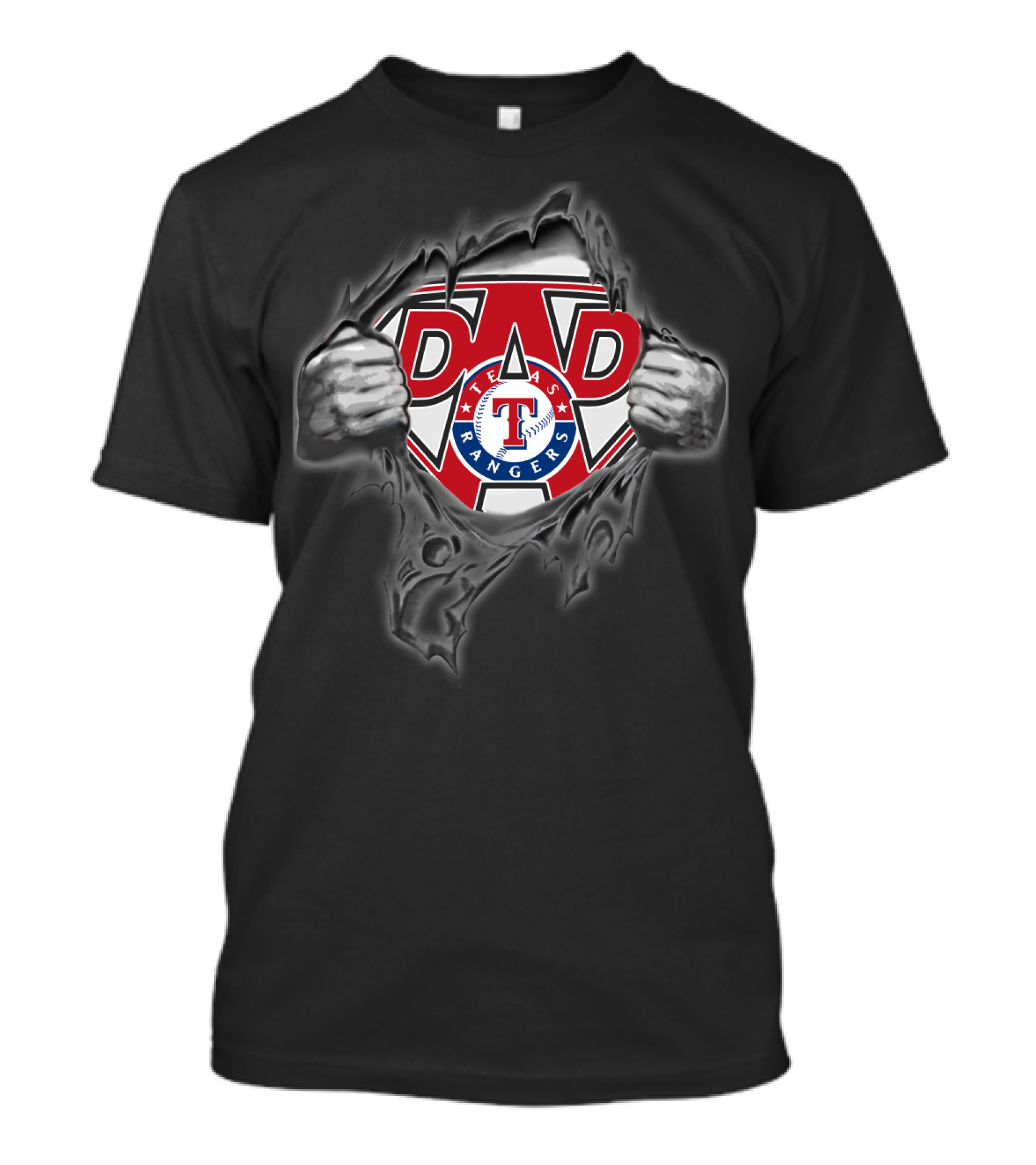 Texas Rangers Dad Superhero T-Shirt