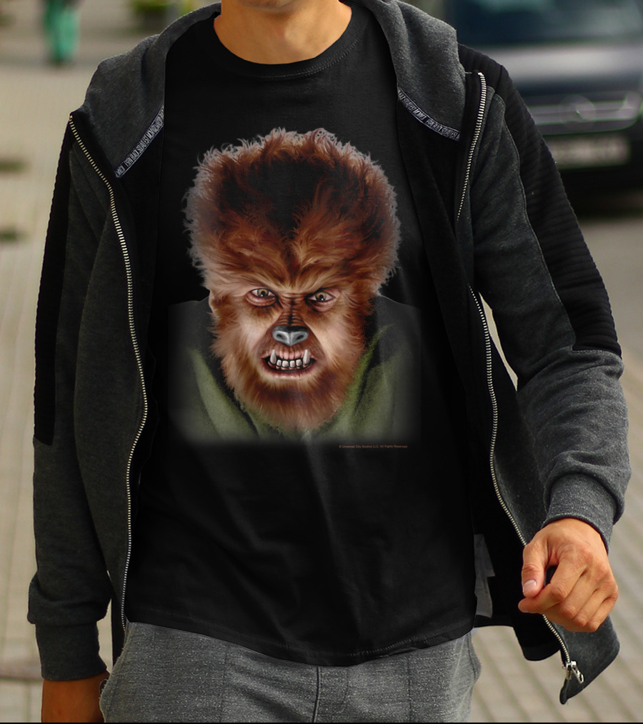 Universal Monsters The Wolf Man Classic Face T-Shirt