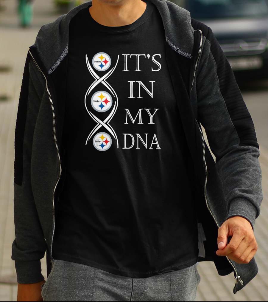 Pittsburgh Steelers It's In My DNA Football Fan Christmas T-Shirt