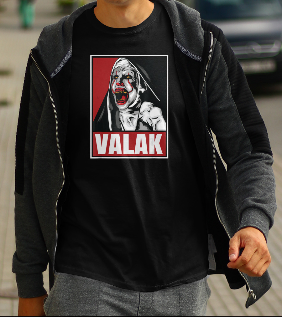 Scary Horror Valak Conjuring Nun Halloween Present T-Shirt