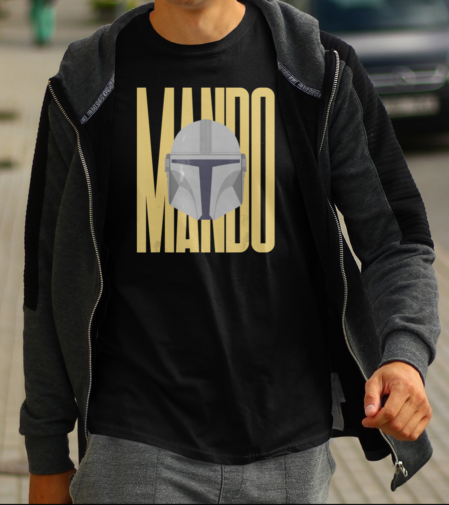 Mando Helmet Star Wars The Mandalorian Merch T-Shirt