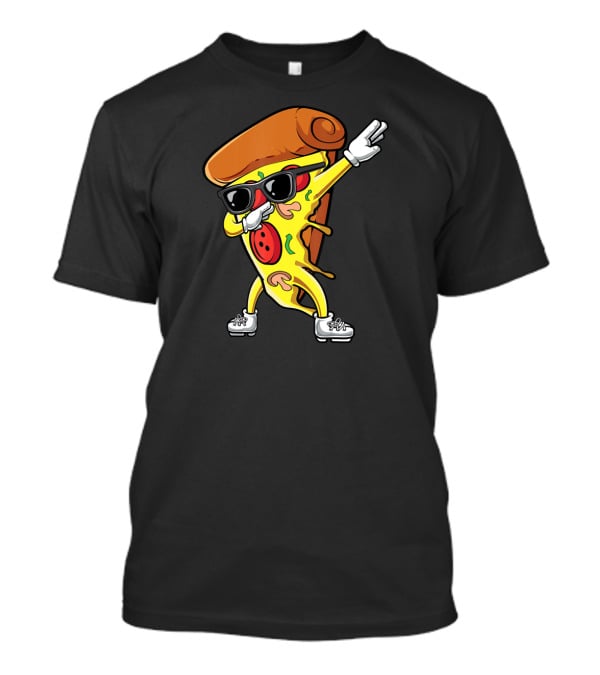 Dabbing Pizza Slice With Sunglasses And Sneakers Italian Food T-Shirt