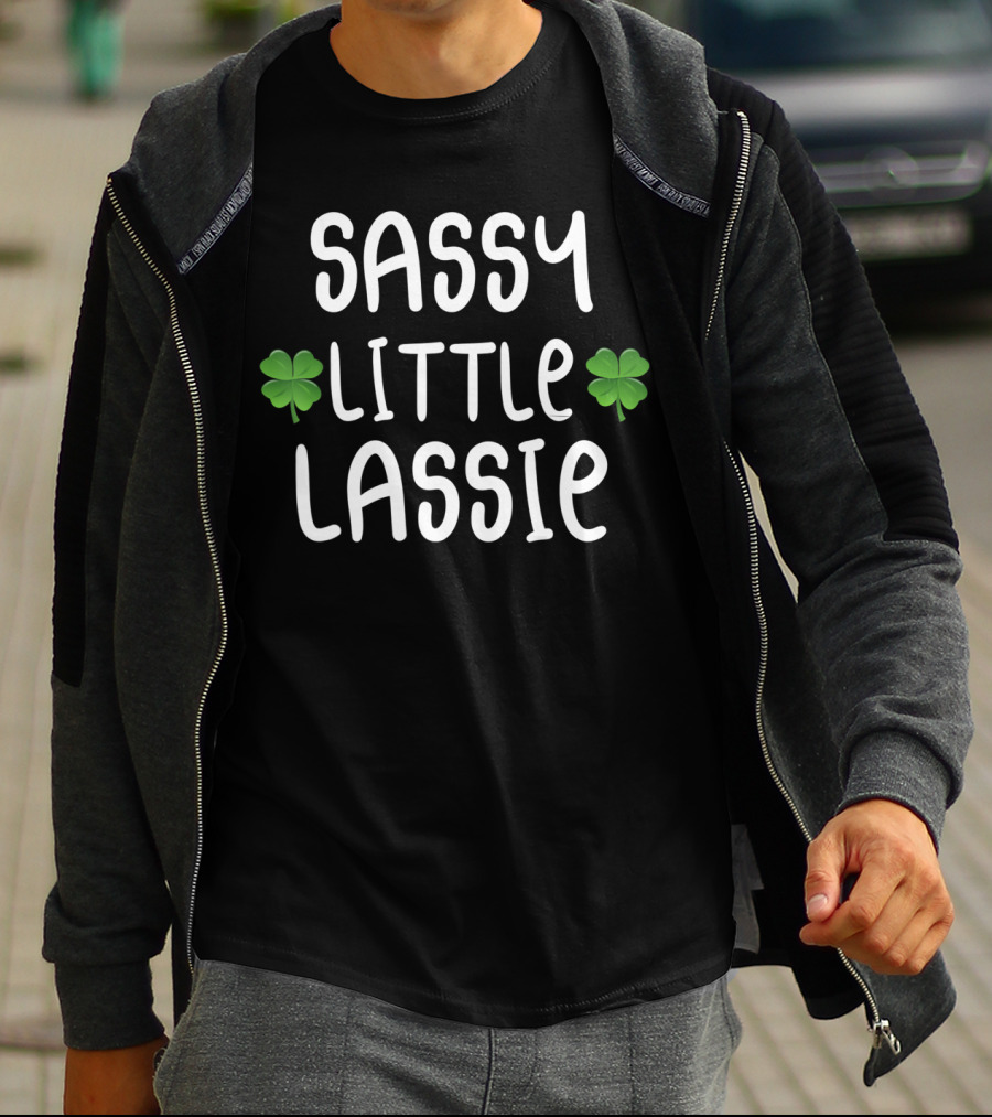 Sassy Little Lassie Shamrock Charm T-Shirt