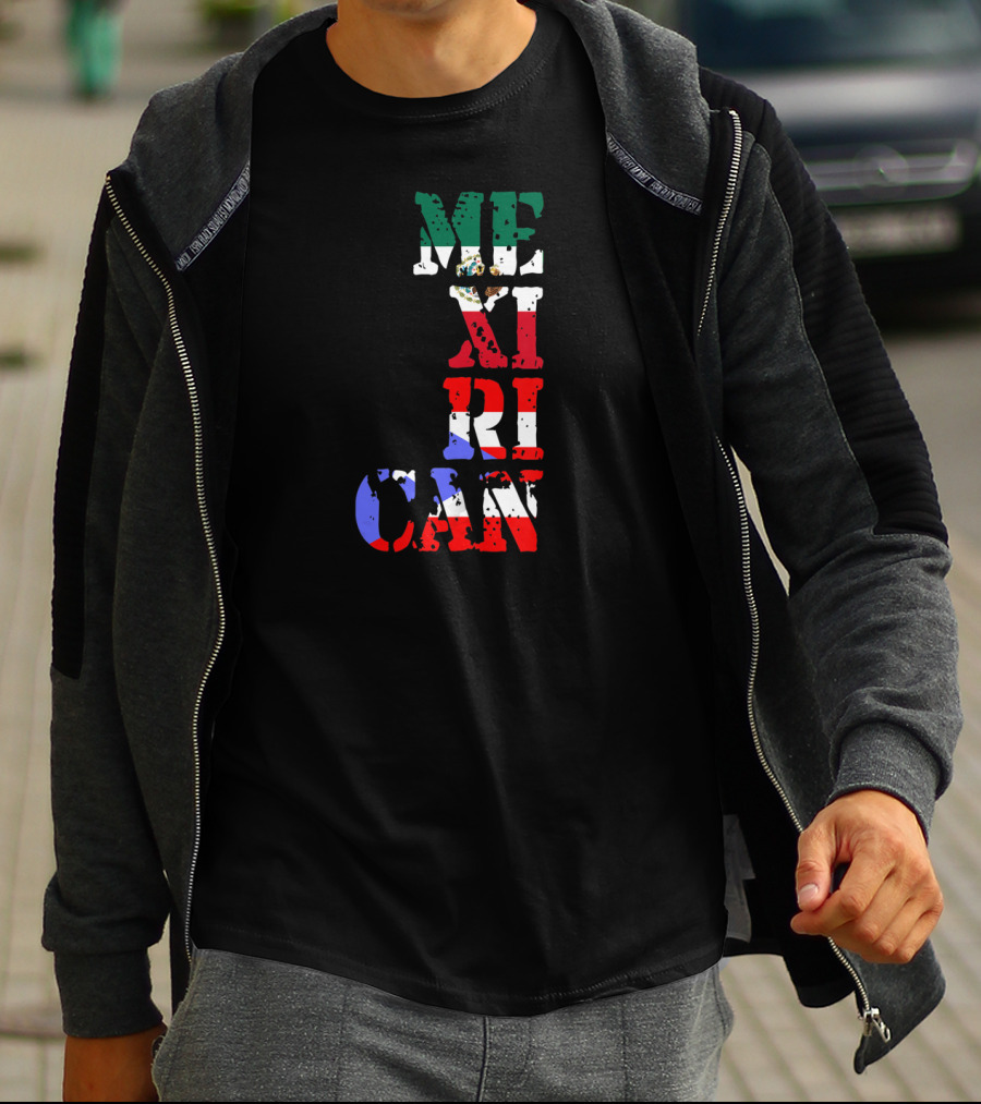 Mexican Puerto Rican Mexirican Flag Colors T-Shirt