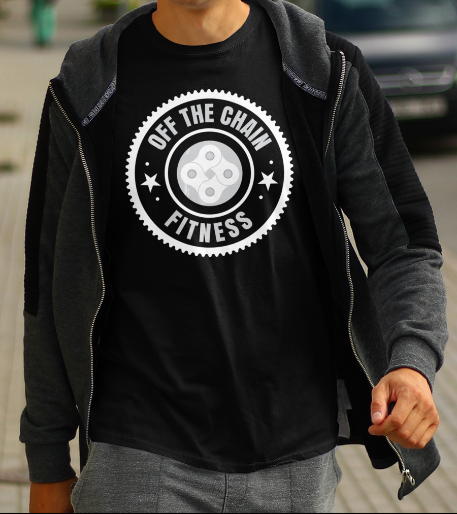 Off The Chain Fitness Cycling Gear-Inspired T-Shirt