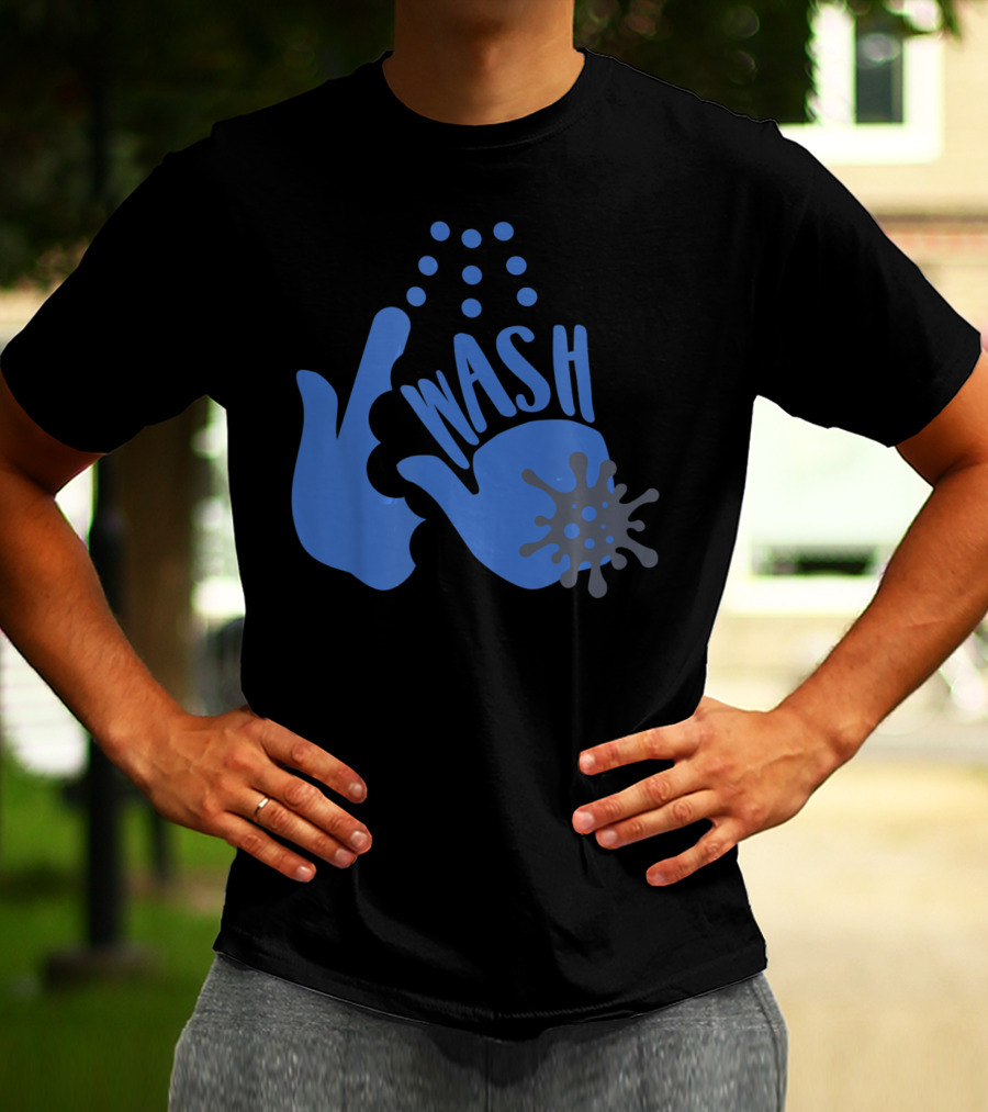 Wash Your Freakin' Hands Virus Bubbles T-Shirt